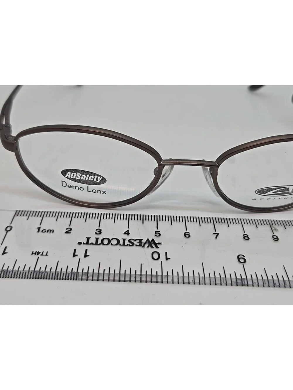 AO Safety Z87-2 Safety Eyeglasses ATTITUDE 2 w/ Spring Hinges - Copper 49/18/140